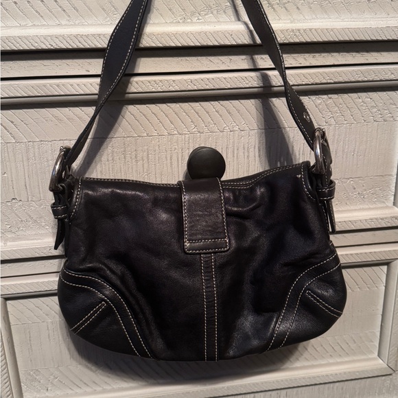 SOLD Coach Mini SoHo - black leather, EUC - Picture 2 of 8